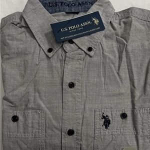 U.S. Polo Assn. Light Gray Casual Shirt